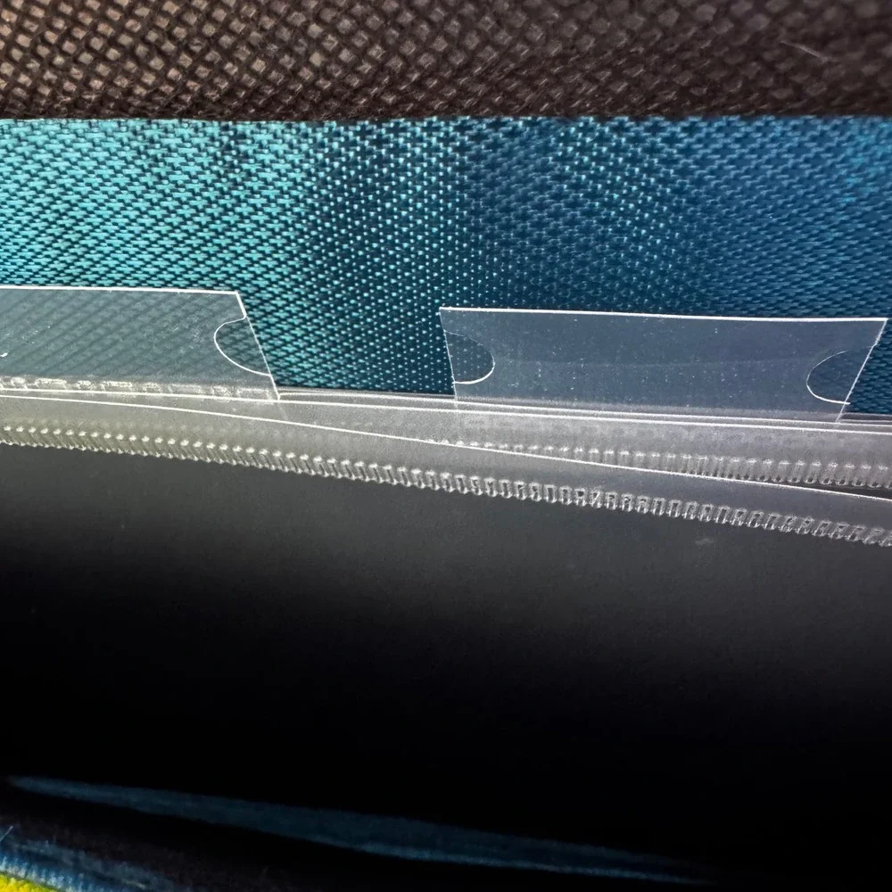 New Five Star Zipper Binder Teal Green 3 Ring Pencil Pouch Shoulder‎ Strap